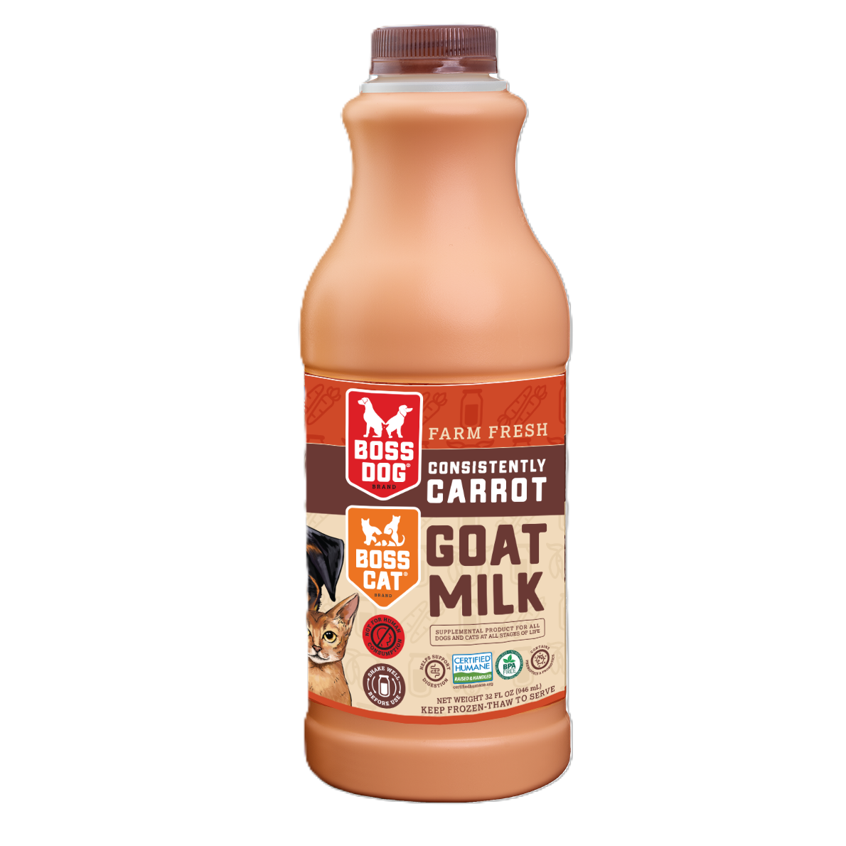 BOSS NATION Leche Cruda de Cabra - Zanahoria Constante | 32oz