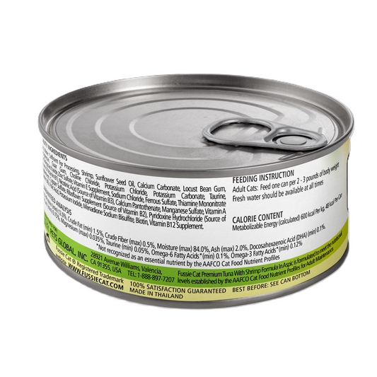 FUSSIE CAT Premium Tuna w/Shrimp in Aspic - Cat Can | 2.82oz