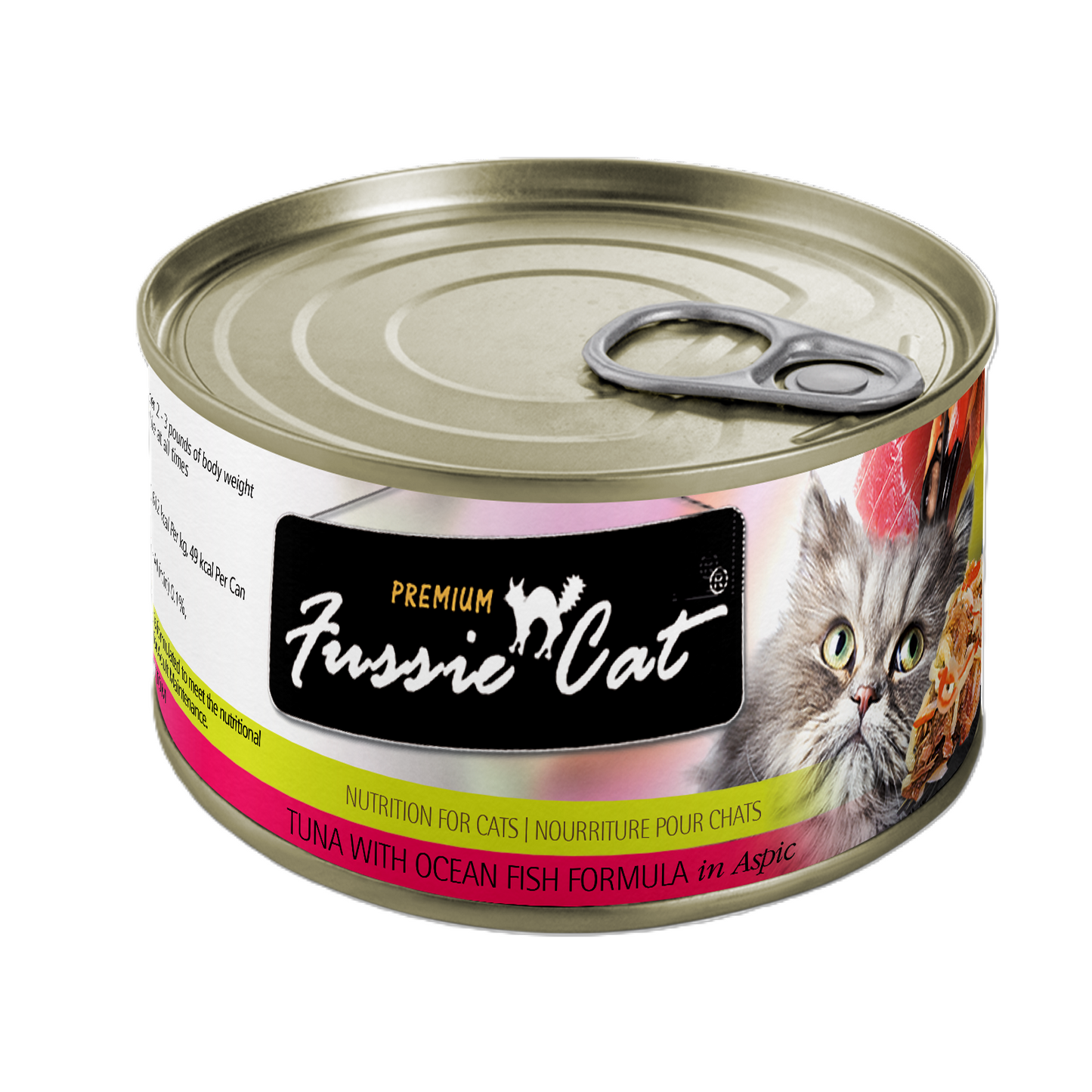 FUSSIE CAT Atún Prémium con Pescado Oceánico - Lata para Gatos | 5.5oz
