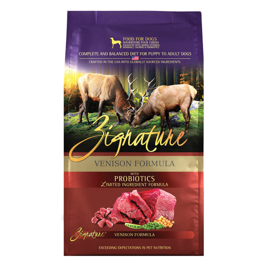 ZIGNATURE Alimento para Perros Venado | 25 lb