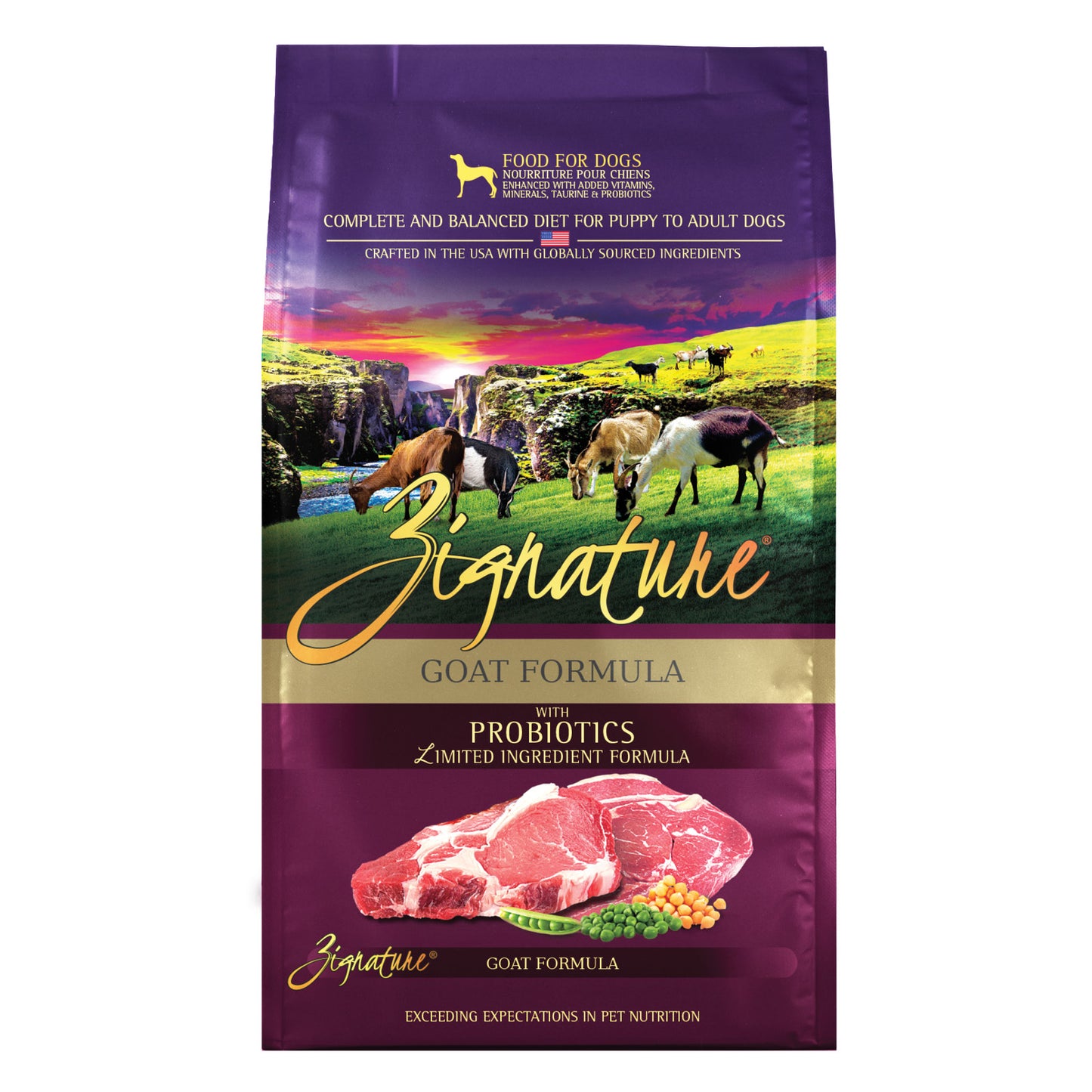 ZIGNATURE Alimento para Perros Cabra | 25 lb