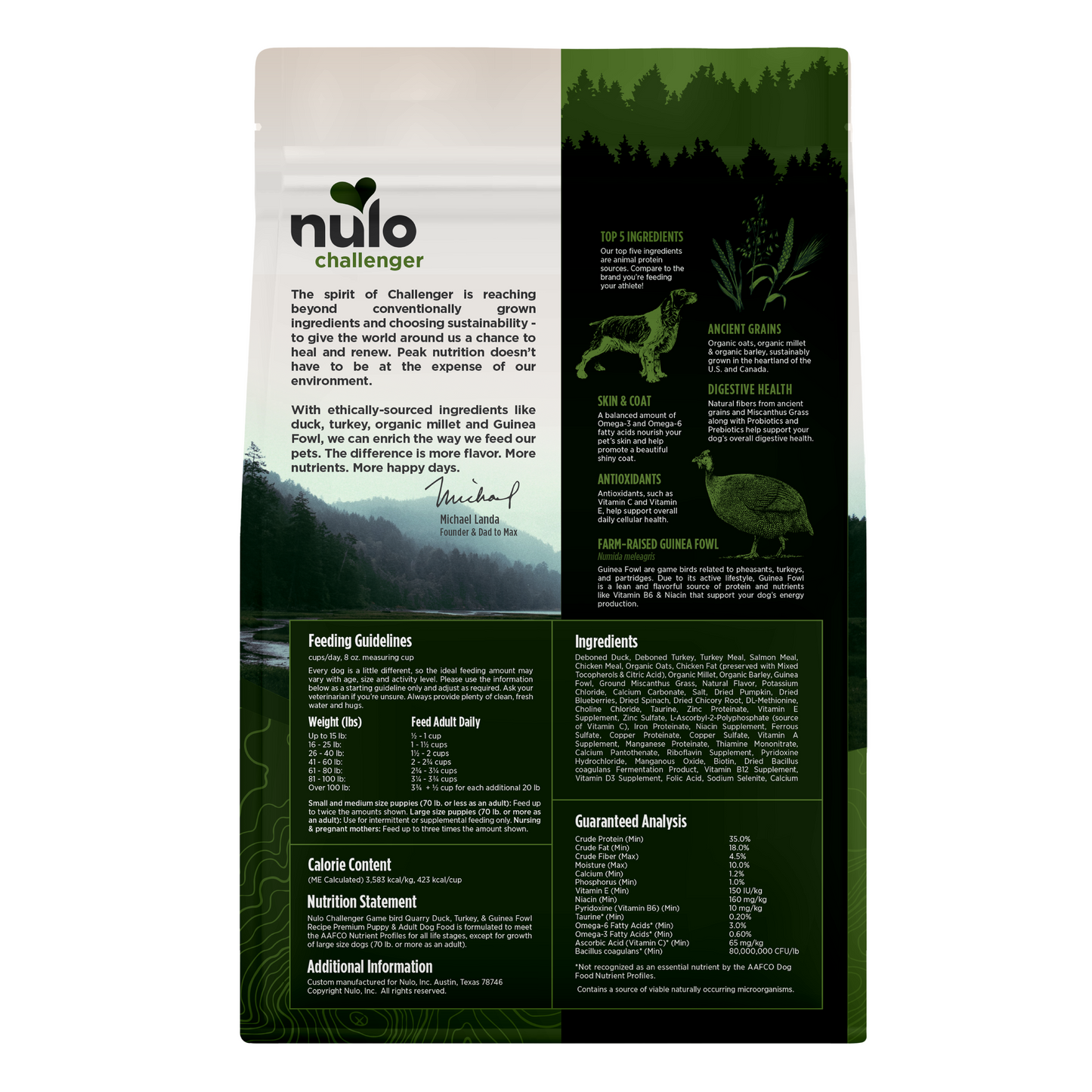 NULO Challenger Adulto/Cachorro Caza Mayor Aviar | 4.5lb