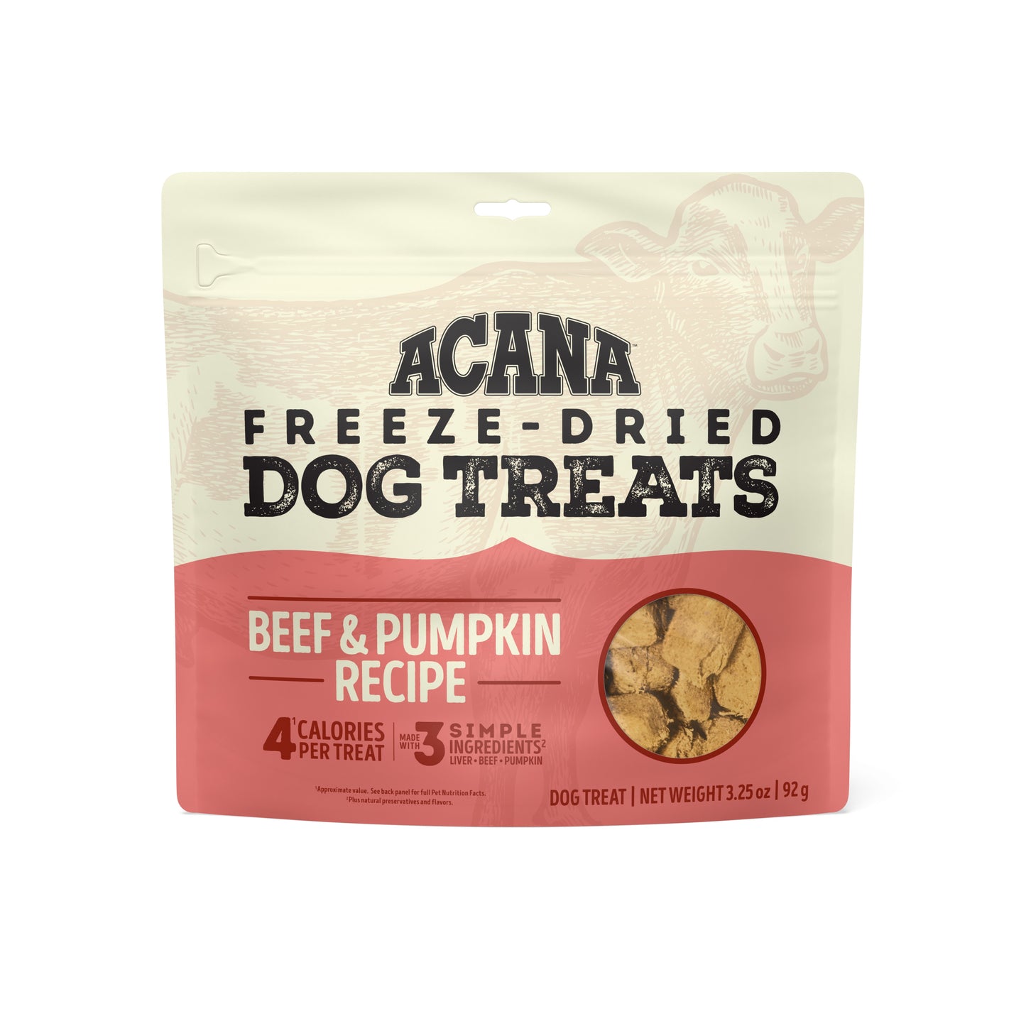 ACANA Snacks liofilizados de carne de res y calabaza | 3.25oz