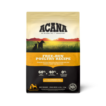 ACANA Receta de Aves de Corral de Corral de Corral Suelto Pollo/Pavo | 4.5 lb