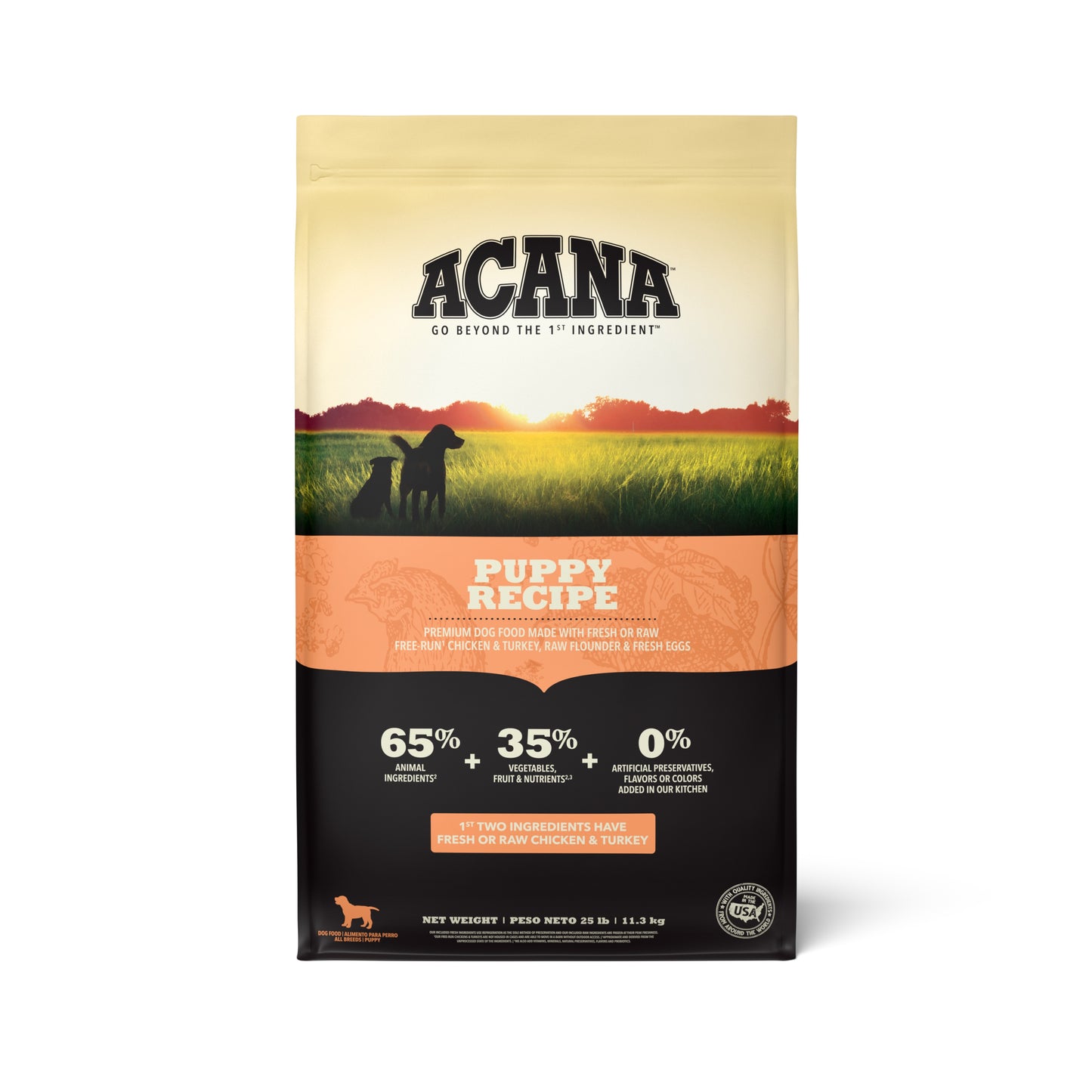ACANA Receta para Cachorros Pollo/Pavo | 25 lb