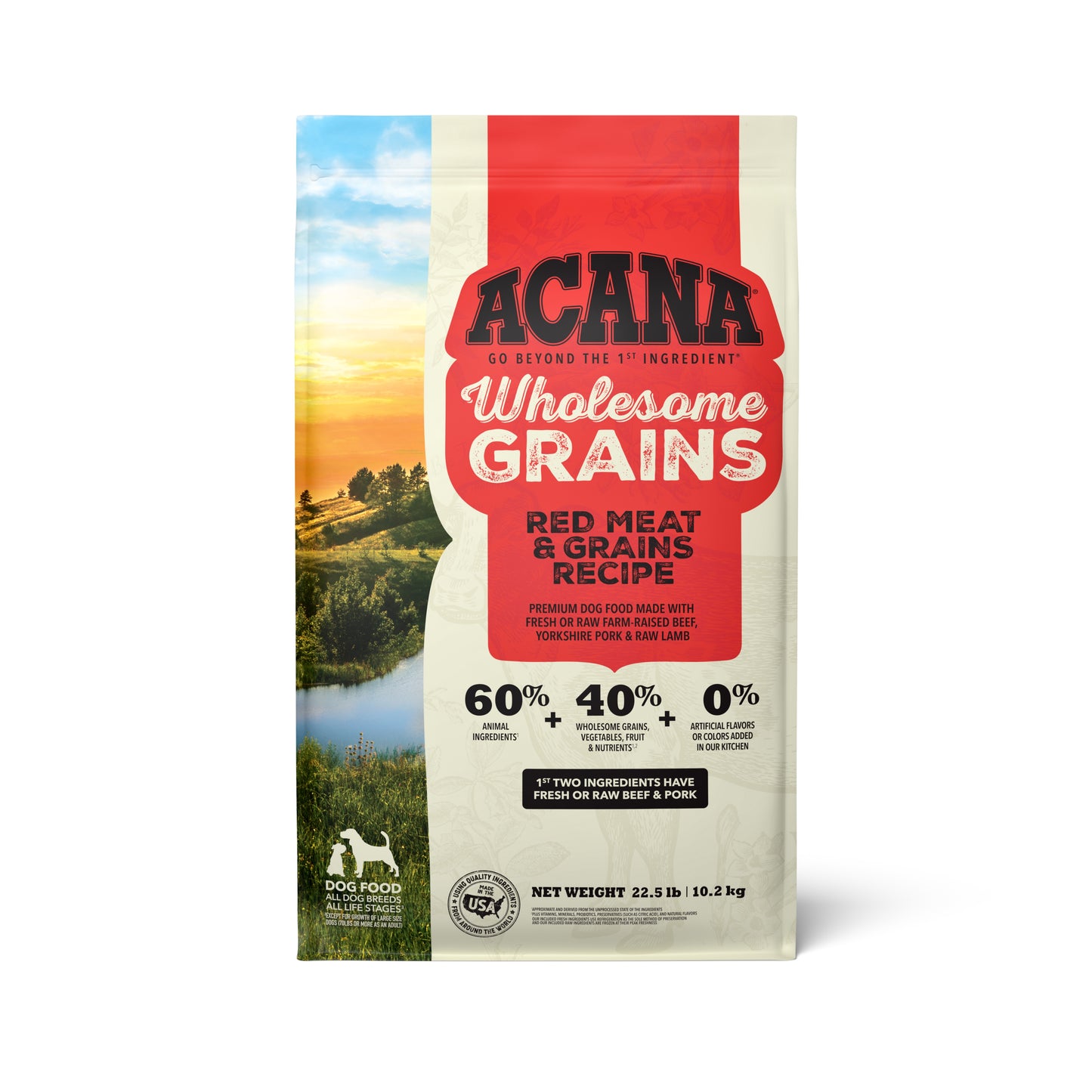 ACANA Wholesome Grains Carne Roja y Cereales | 22.5lb