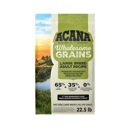 ACANA Wholesome Grain Receta para Adultos de Razas Grandes | 22.5 lb