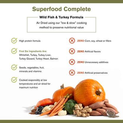 BADLANDS RANCH Superfood Completo Pescado Salvaje/Pavo | 11.5oz
