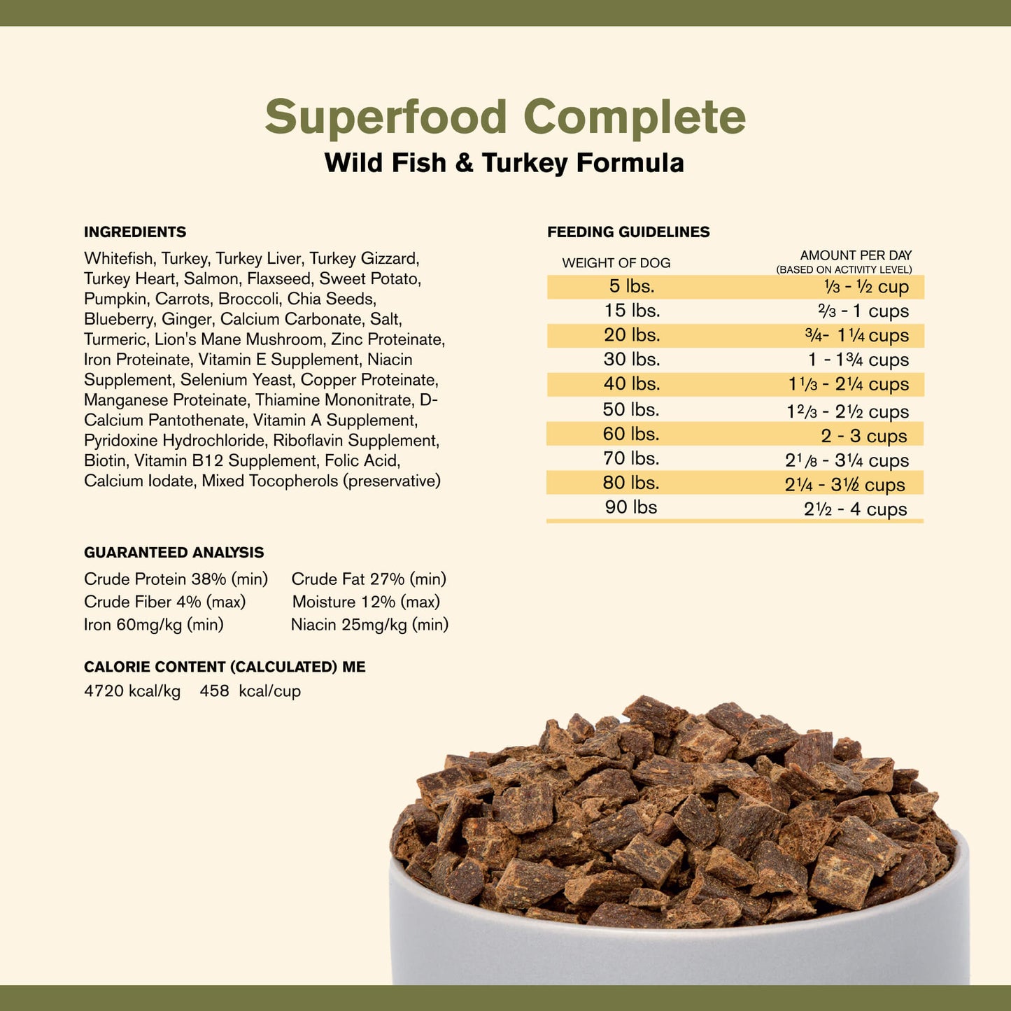BADLANDS RANCH Superfood Completo Pescado Salvaje/Pavo | 11.5oz