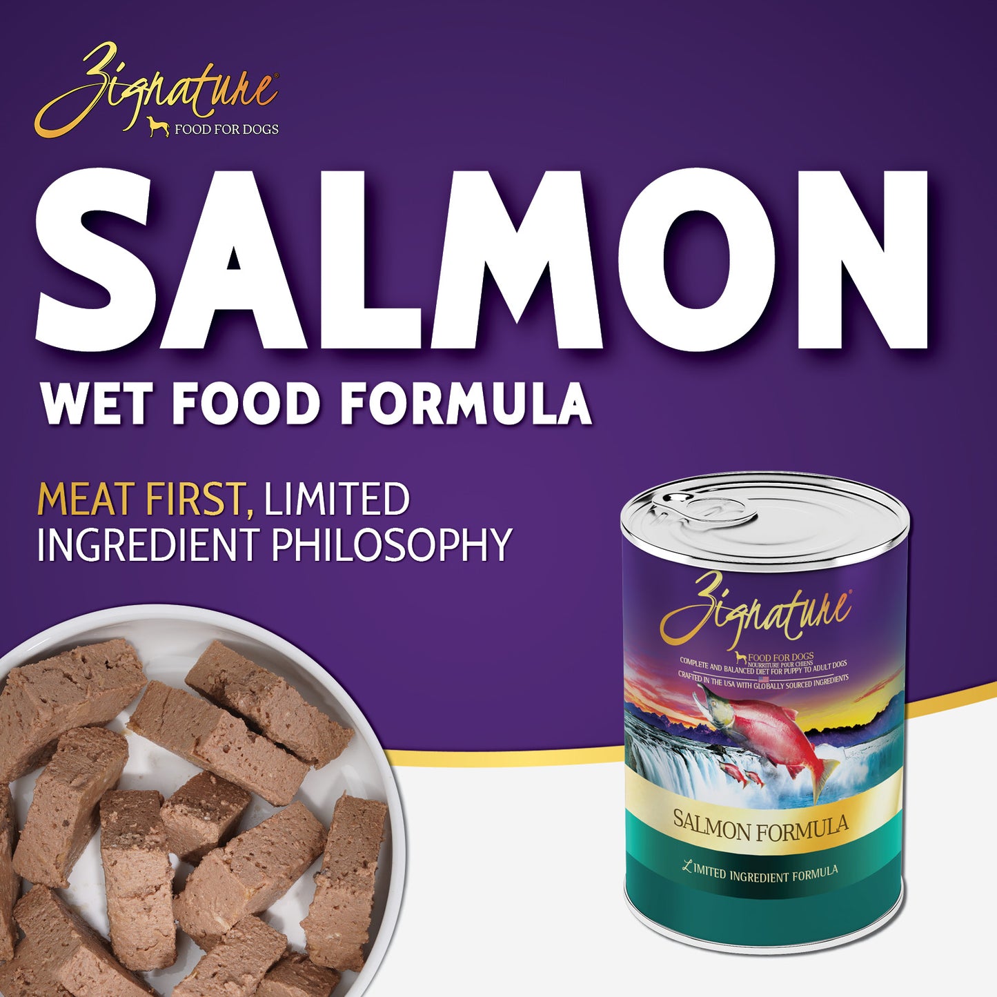 Alimento para Perros ZIGNATURE Fórmula de Salmón | 13oz