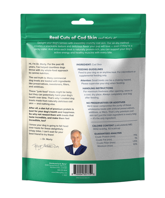 DR. MARTY Premio Liofilizado Crujiente de Bacalao | 4 oz