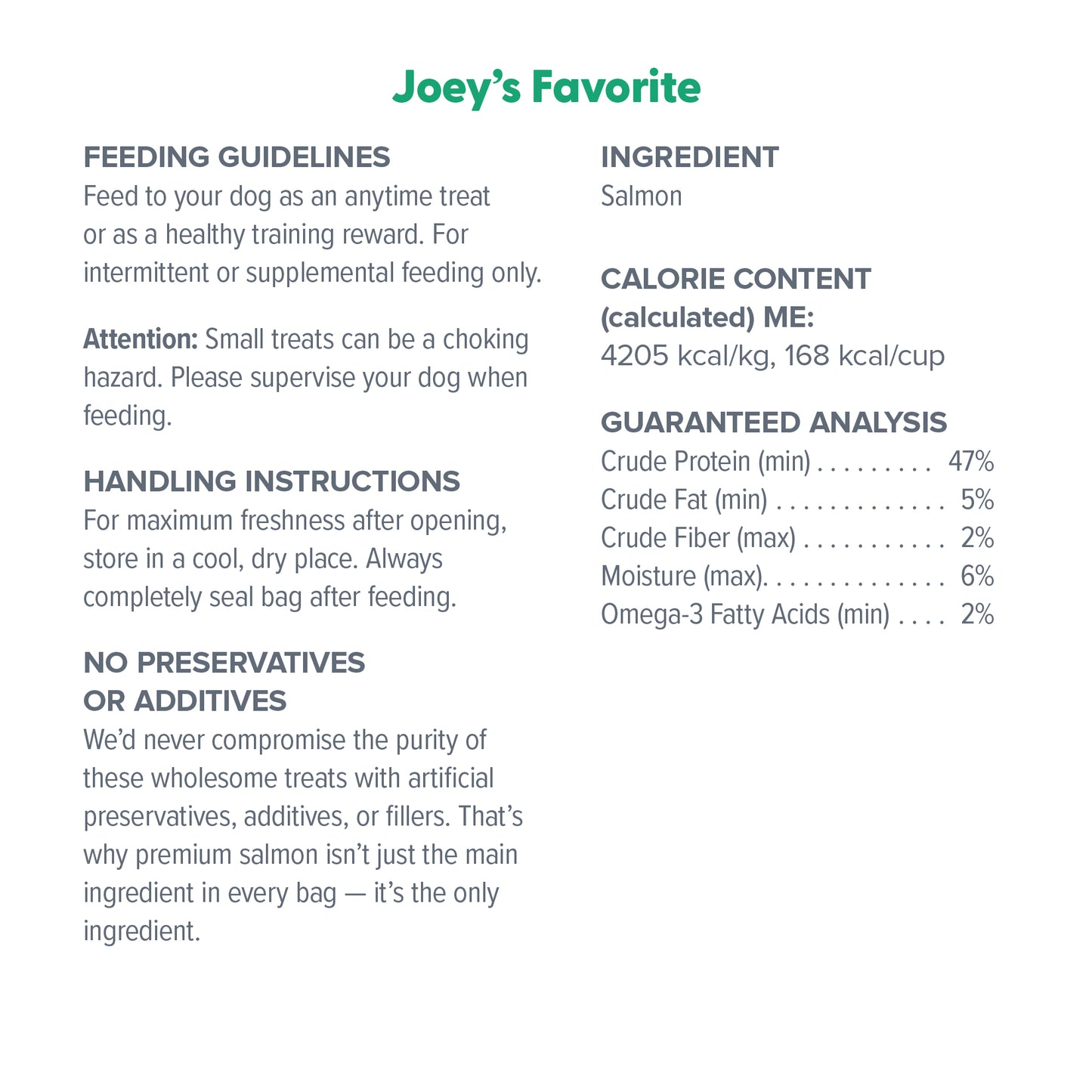 DR. MARTY Premio de Salmón Liofilizado Favorito de Joey | 4oz