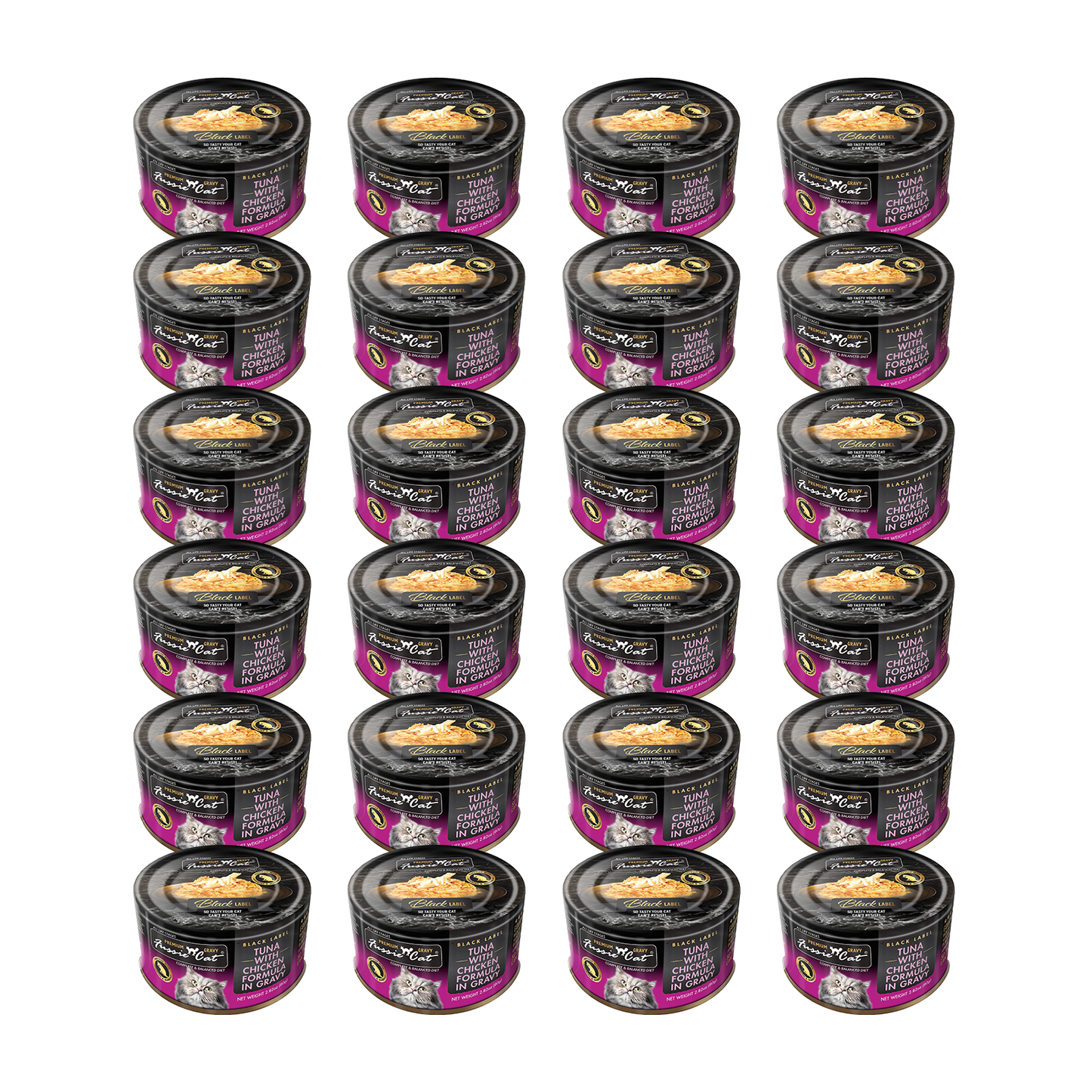FUSSIE CAT Atún Premium con Pollo en Salsa - Lata para Gato | 80g
