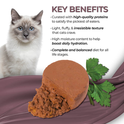 FUSSIE CAT Mousse de Caballa con Calabaza Gourmet - Comida Húmeda para Gatos | 70g