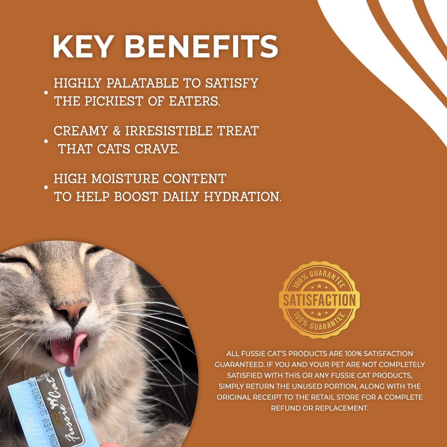 FUSSIE CAT Puré de atún y pollo - Variedad de premios para gatos | 50 unidades (0.5 oz)