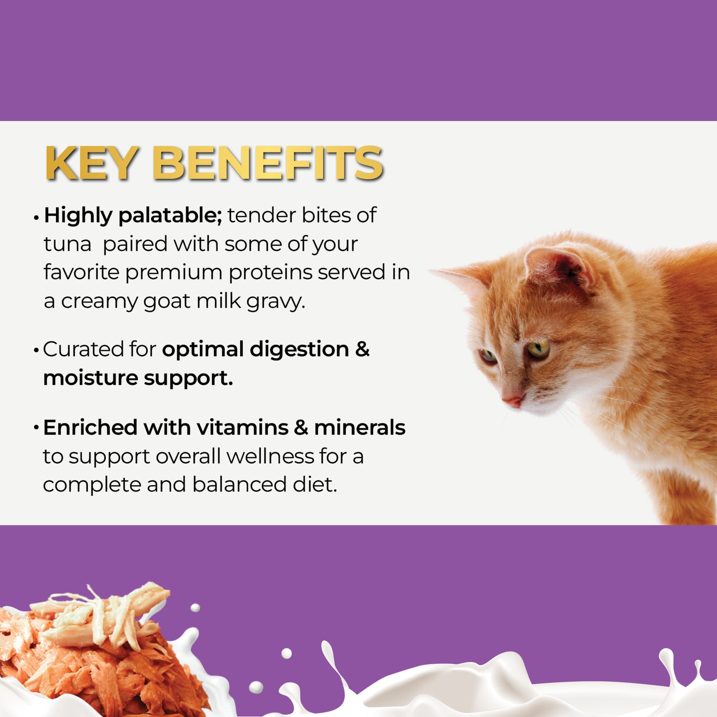 FUSSIE CAT Atún Premium con Pollo en Leche de Cabra - Lata para Gatos | 2.47oz