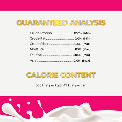 FUSSIE CAT Atún Premium con Pescado Oceánico en Leche de Cabra - Lata para Gatos | 70 g