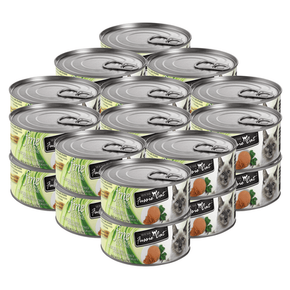 FUSSIE CAT Mousse de Pollo con Calabaza para Gatos - Lata de 70g