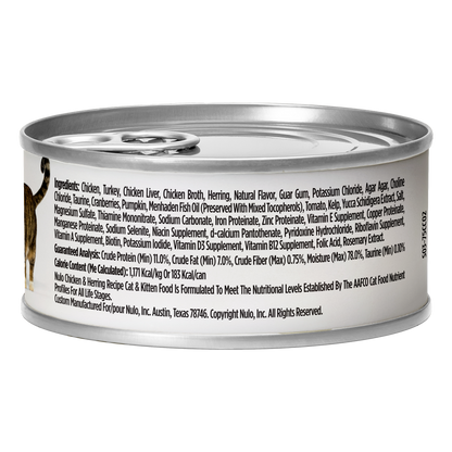 NULO Freestyle Paté de pollo y arenque para gatos sin cereales | 5.5oz