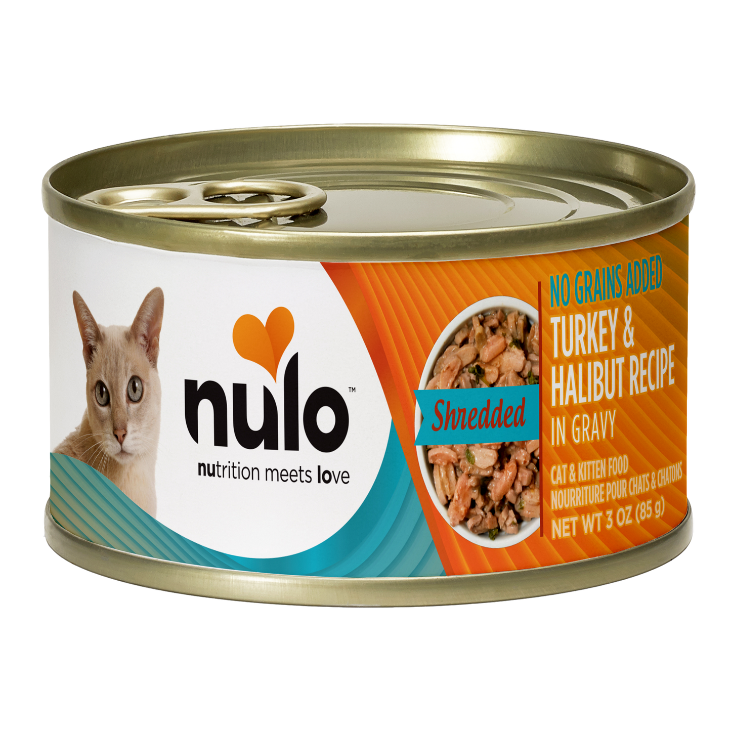 NULO Freestyle Gato Pavo Desmenuzado Halibut | 3oz