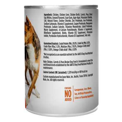 NULO Freestyle Pollo Zanahoria Guisantes | 13oz