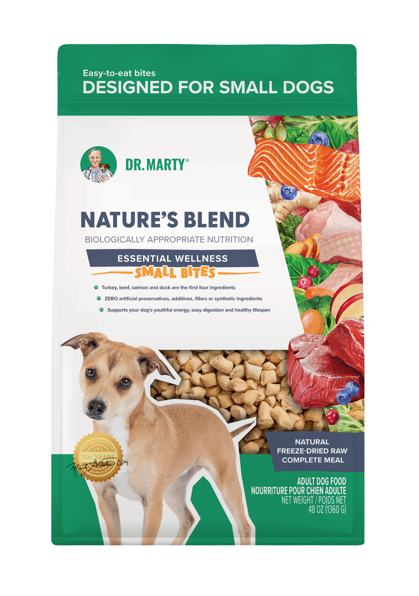 DR. MARTY Nature's Blend Essential Wellness Bocados Pequeños | 48oz