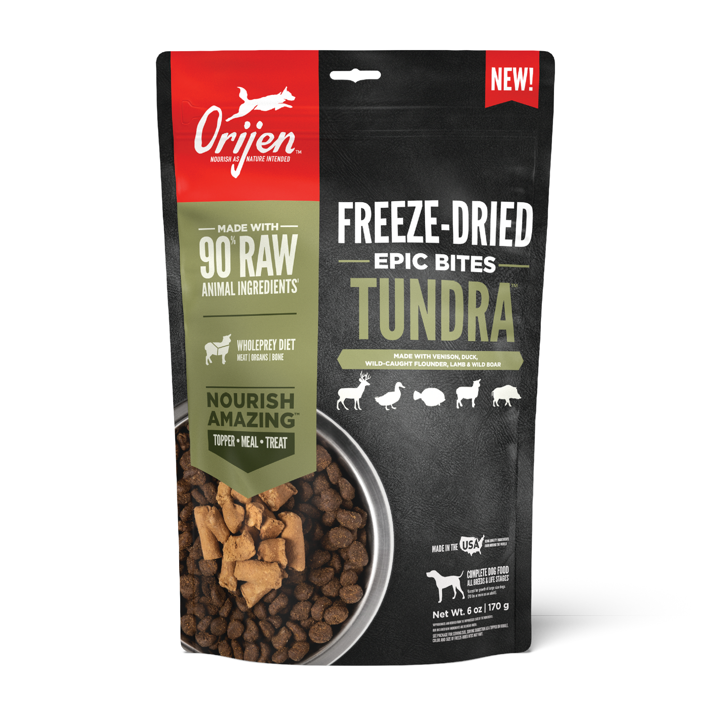 ORIJEN Epic Bites Tundra liofilizados | 6oz