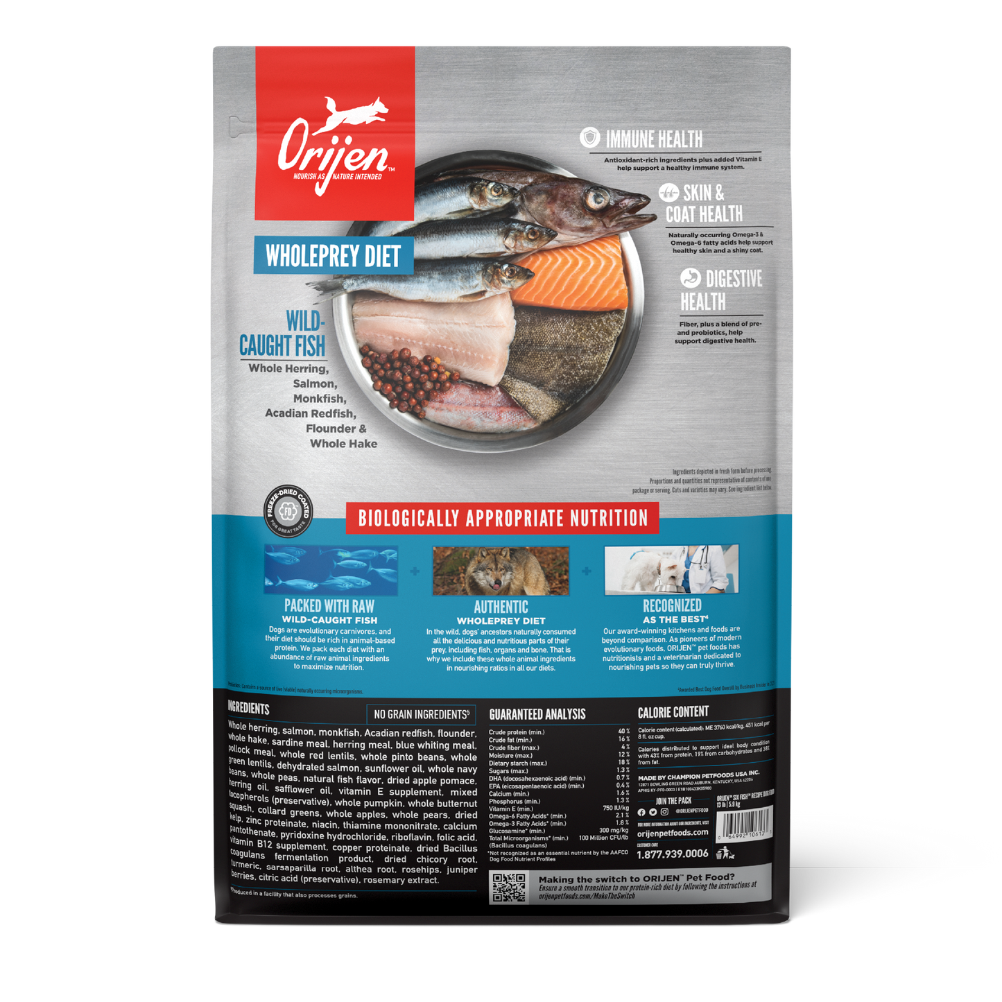 ORIJEN Alimento para perros Six Fish | 10,7 kg
