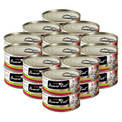 FUSSIE CAT Atún Premium con Pescado Oceánico en Aspic - Lata para Gatos | 80g