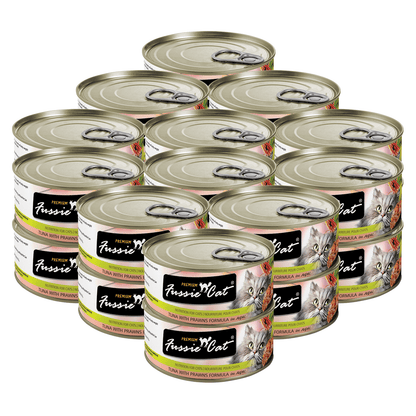 FUSSIE CAT Atún Premium con Langostinos en Aspic - Lata para Gatos | 2.82oz