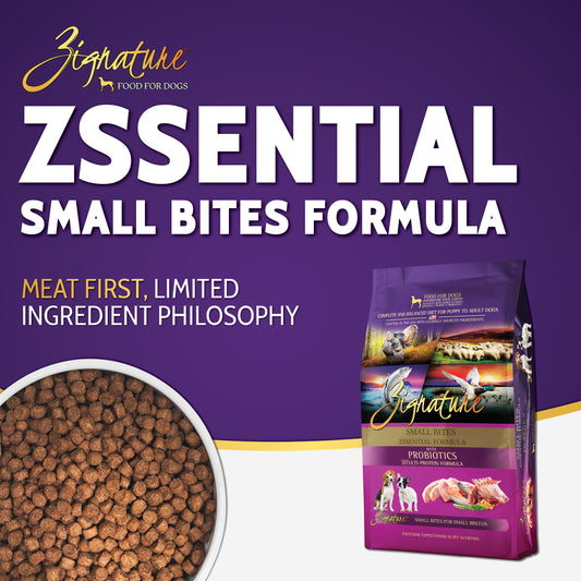 ZIGNATURE Alimento para perros Croquetas pequeñas Zssential | 5.6 kg