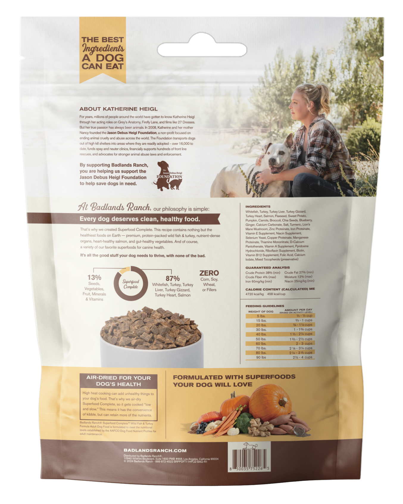 BADLANDS RANCH Superfood Completo Pescado Salvaje/Pavo | 11.5oz