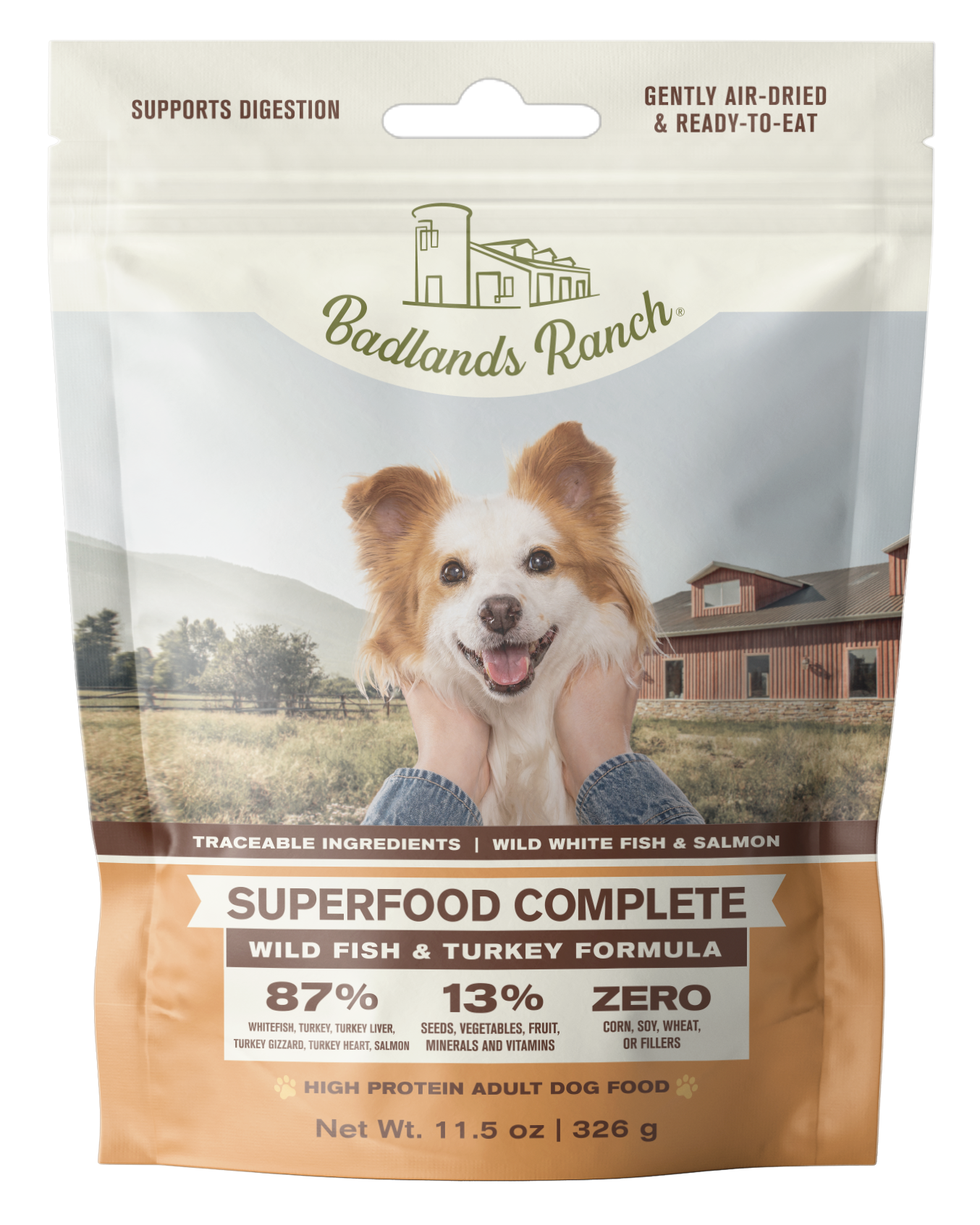 BADLANDS RANCH Superfood Completo Pescado Salvaje/Pavo | 11.5oz