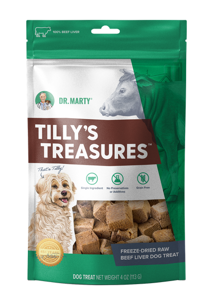 DR. MARTY Tilly's Treasures Golosina de hígado de res liofilizado | 113 g