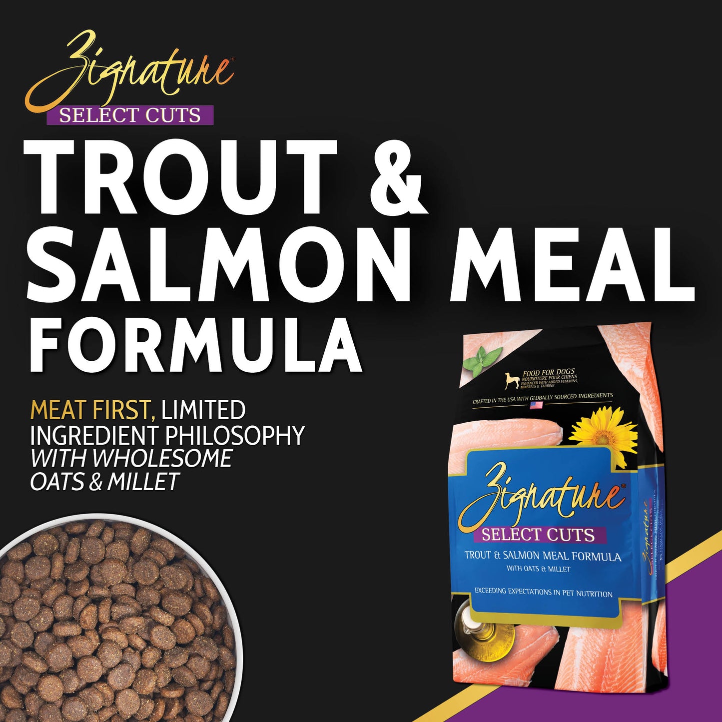 ZIGNATURE Select Cuts Trucha Salmón | 25 lb