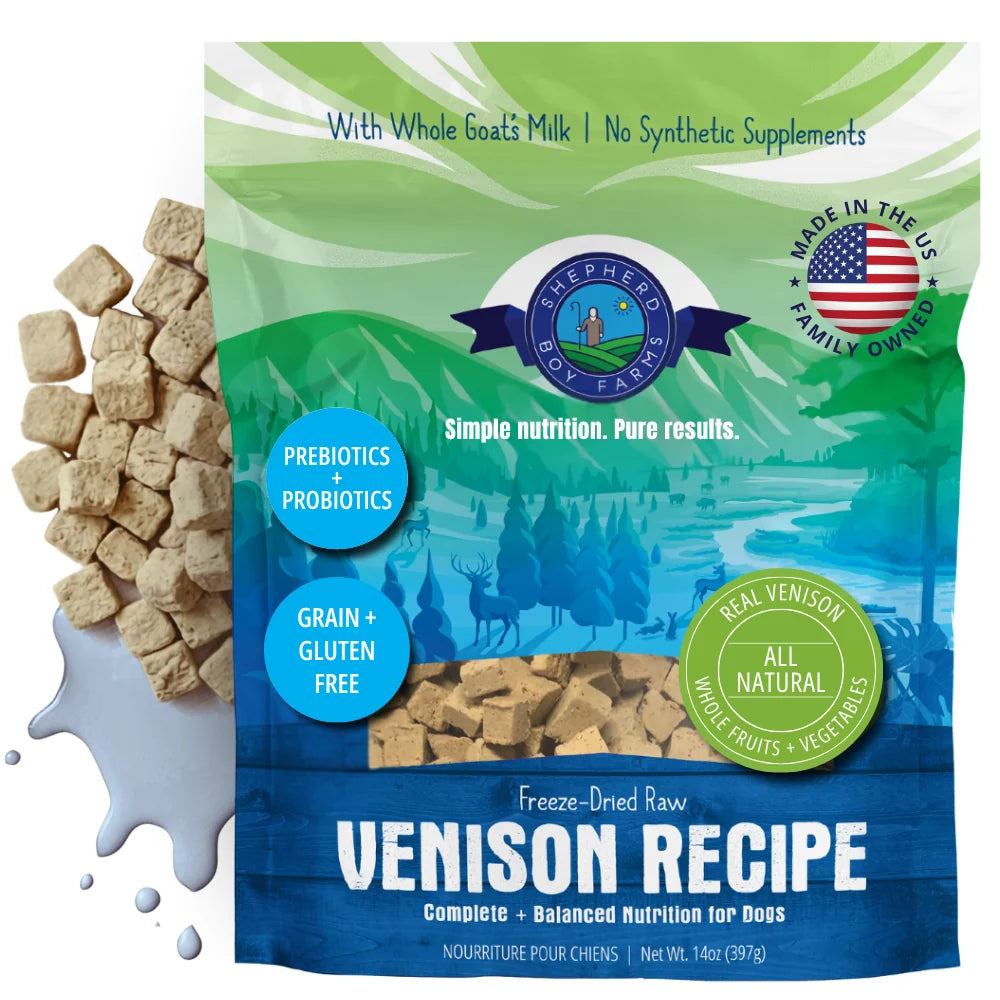SHEPHERD BOY Receta de Venado Liofilizado | 14oz