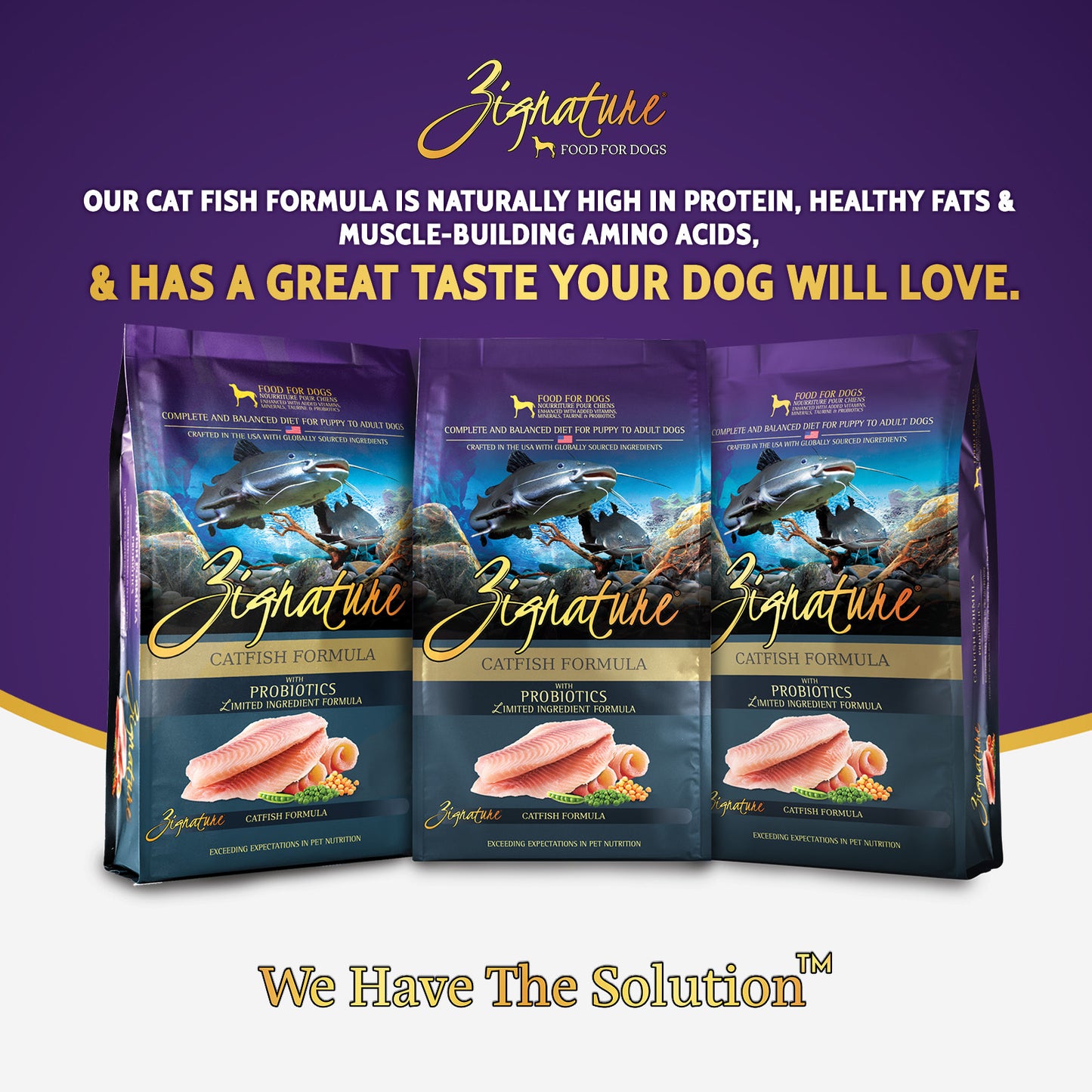 ZIGNATURE Alimento para Perros Pescado Gato | 25 lb
